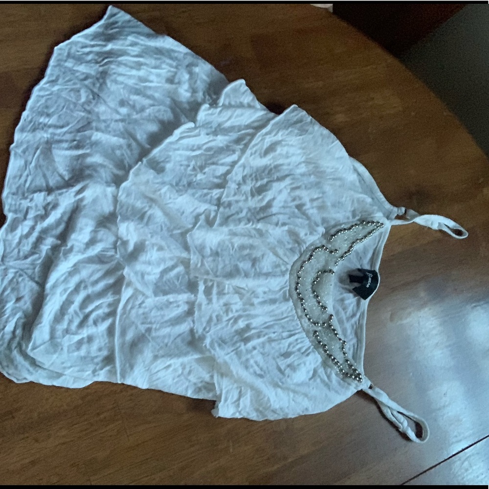 Beaded Tank Top with Ruffles - Picture 2 of 4